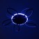 Astrid chandelier 5XLED 110W 3000-6000K RGB black 65x65x8cm