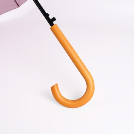 Umbrella - semi -automatic “pastel” cane, 16 knitting needles, r = 52 cm, pink color-6