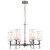 Suspended chandelier Leader 6x14 40w, size 66x66x64-99.5 cm, Nickel color