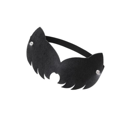 Pecado BDSM mask, Cat with cat ears, genuine leather, black-3