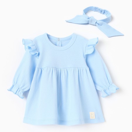 Dress and crumb dressing, I am Basic Line, height 62-68 cm, blue