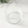 Glass of Glass for 1 candle "Round ribbed" transparent 8.8x8.8x5 cm