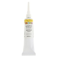 Contour on fabric 18 ml, ZHK Decola, yellow (5403211)