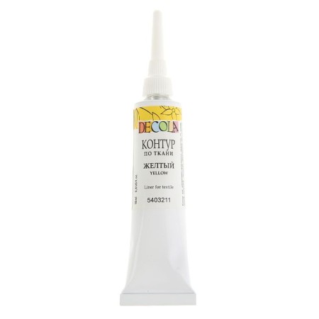 Contour on fabric 18 ml, ZHK Decola, yellow (5403211)