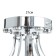 Chandelier 6x60W E27 +LED PDD Chrome 56x56x47cm SVK