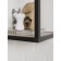 Hinged shelf 800, 800x250x360, black muar/oak sonom