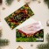 Money envelope "Happy New Year!" spruce branches, red background 16x8 cm