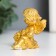 Souvenir Polystone "Angel with Heart" Gold Mix 4.5x4.5x5.7 cm