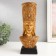 Souvenir Polystone Bust "African in ethnic Kiver" gold 25x10.5x8 cm