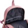 Backpack, lightning department, 2 outer pockets, 2 side pockets, pink color