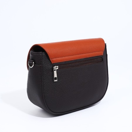 Richet bag on a magnet, a long belt, an orange/brown color-1