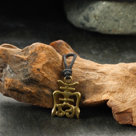 Protective amulet "Chow" No. 10, 18x23mm, metallic