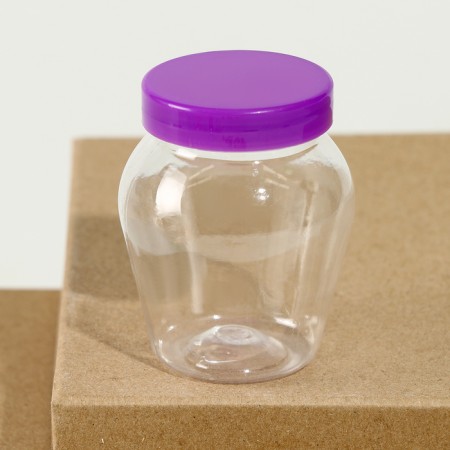 The basis for creativity and decor is a jar with a lid "for home", size - 6 × 5.5 × 5.5 cm, color mix