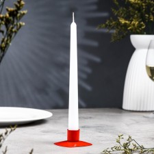 Square Square Metal for 1 candle, 7x3 cm, red