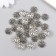 Decor hat for beads diam 1.2 cm Metal "Certificates" silver 1.4x1.4 cm