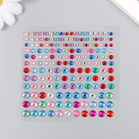 Sticker Plastic Rhinestones "Assorted Glitter" MIX 11x18.5 cm-1