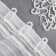 Hook for curtains, on a ring, 30 × 10 mm, white color