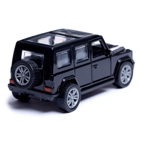 Metal car "Cruiser", 1:48, inertia, doors open, black color-2
