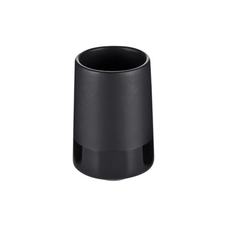 A glass for Magma denture brushes. Moroshka, 7.2x7.2x10.7 cm, black color-5