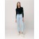 Women's jeans Conte Elegant Straight, XL size, Acid Washed Blue Color