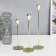 Climber Metal "Milan. City" set 3 pcs gold height 22; 26.5; 32 cm 32x8x8 cm