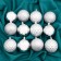 Set of balls plastic D-6 cm, 12 pcs "Largo" silver
