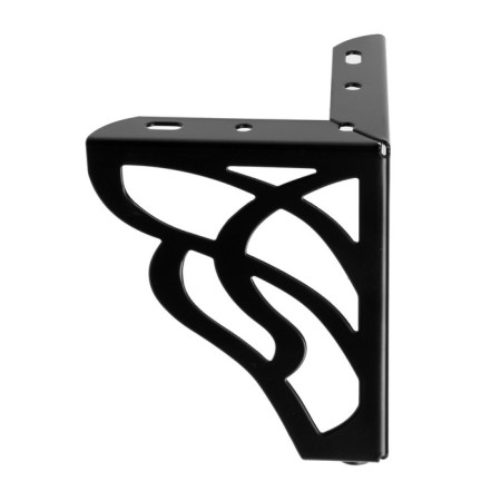 Furniture support Cappio Carved OP02, h = 130 mm.10*10mm, matte black color-1