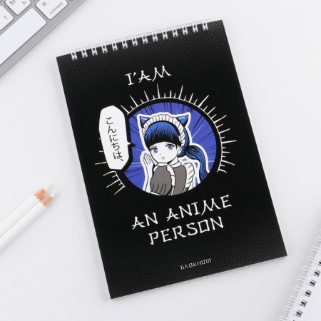 Notepad in a soft cover on the crest "Anime", A5, 40 sheets-1