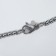 Cosmonaut's pendant pendant, black color in silver, 70 cm