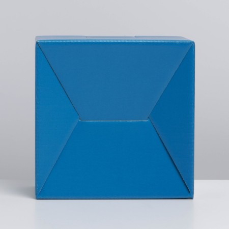 Gift folding box, packaging, “blue”, 15 x 15 x 7 cm-6