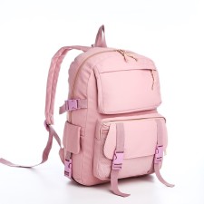 Backpack, lightning department, 2 outer pockets, 2 side pockets, pink color