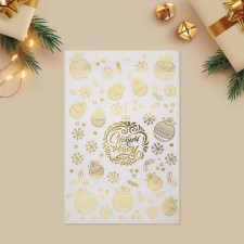 Vinyl stickers with foil 