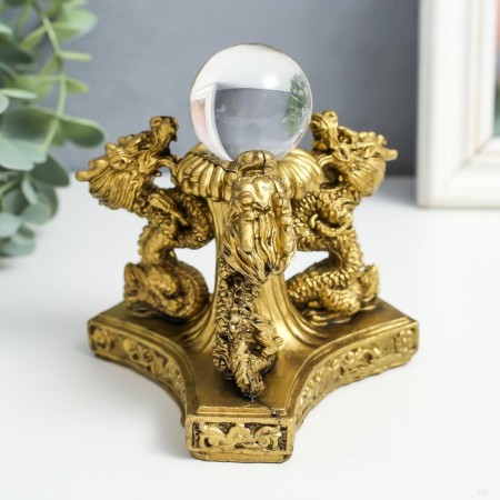 NECK Polystone for bronze "3 dragons with a ball" 12x12x11