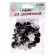 Screw eyes with plugs, set of 20 pcs., Size 1 pc. - 1.4 cm, black color