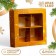 Box for sweets 4 pcs, 12.6 x 12.6 x 3.5 "Happy New Year!"