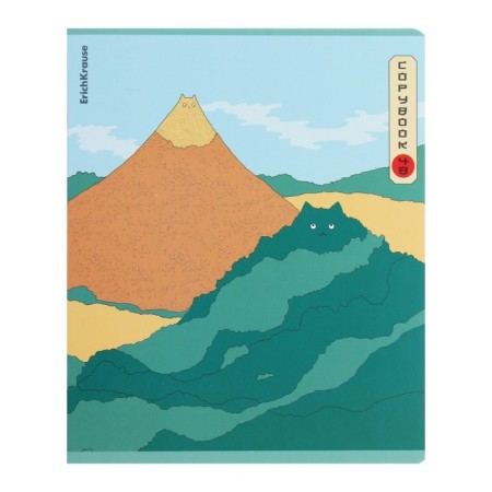 Notebook of 48 sheets in the Erichkrause Ceal "Find a cat", matte lamination, cover coated cardboard, offset unit, mix-4