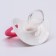 Orthodontic dummy nipple, silicone, 3 months old, “cat”, pink/yellow mix color