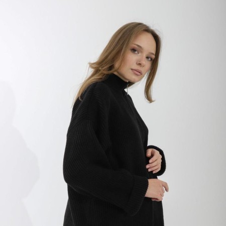 Female jumper SL, with a castle, 42-44, black-2