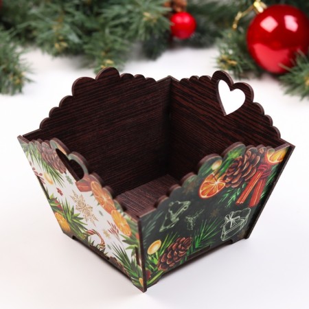 Candy "New Year" Green, 10x13x13.5 cm-2