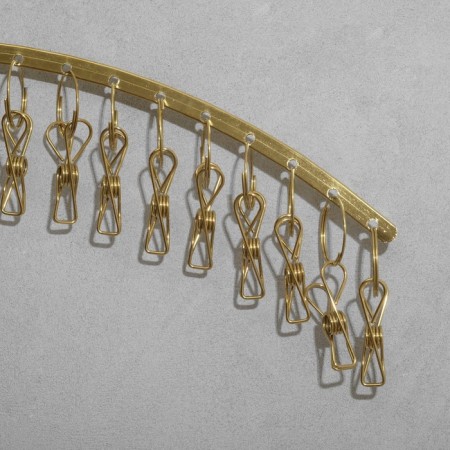 Ban for accessories 20 clothespins, 43.2 × 24 cm, color gold-2