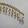Ban for accessories 20 clothespins, 43.2 × 24 cm, color gold