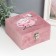 Casket tree "Pink flaming-color" velvet pink 10x16x16 cm