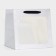 Crafts with a square bottom and window, 25 x 25 x 25 cm, silver with glitter