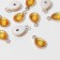 Suspension "drop" rifle 2.1 × 1.4 × 0.4 cm, (set 10 pcs.), Color gold