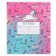 Notebook in a cage 18 sheets, 5 types of mix, cover coated cardboard, Minnie Mouse and unicorn