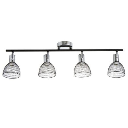 Madoka Lamp 4x60W E14 Black/Chrome 80x10x19.5cm-4