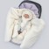 Set for discharge Winter Kinderlitto Velvet, 5 objects, height 56-62 cm, lilac color