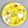 Disposable paper plate "Goose", 18 cm