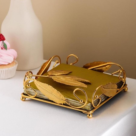PEO SALFETNITE, 17 × 17 × 6 cm, golden color of gold-4