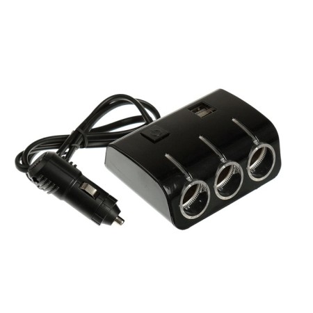 Smuster Rapper, 3 Nests, 2 USB 1 A, 60 W, 12/24 V, backlight, wire 70 cm-1